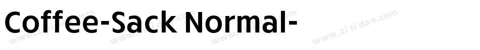 Coffee-Sack Normal字体转换